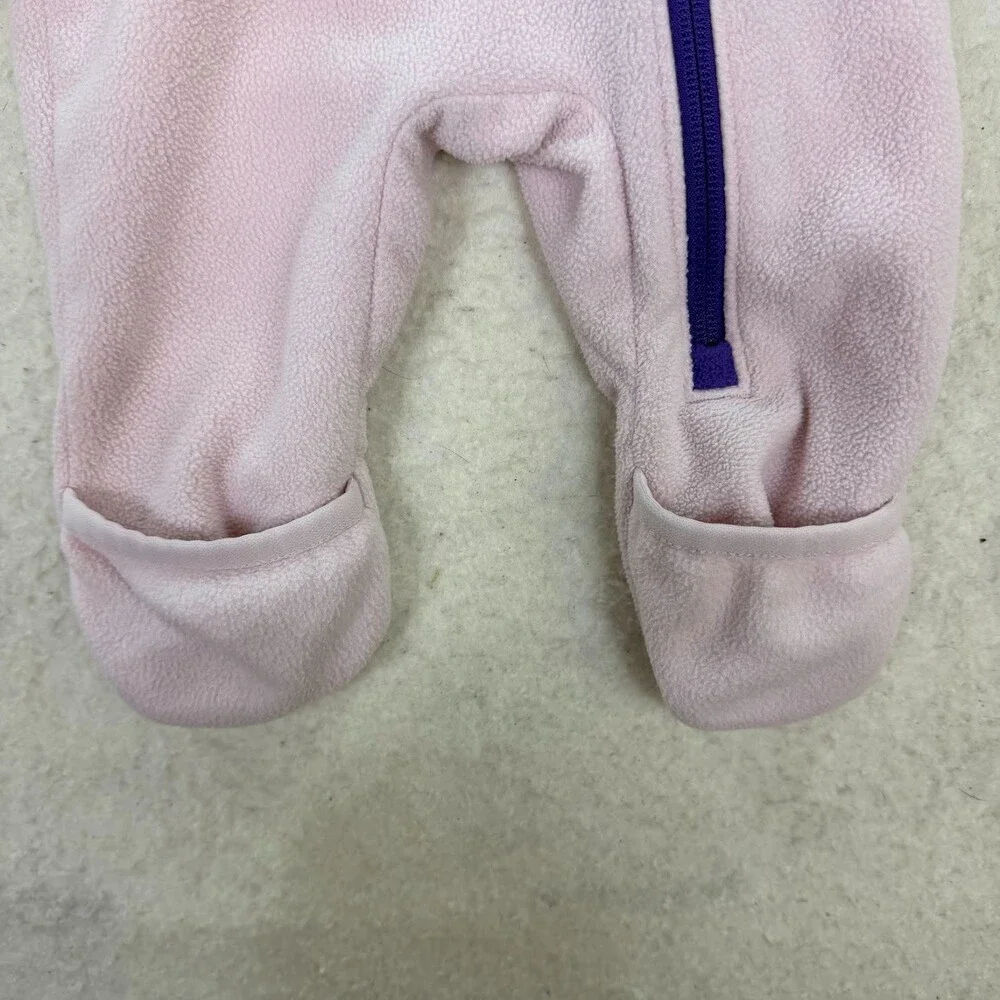 The North Face Glacier Peak Purple One-Piece Fleece Suit 3-6M